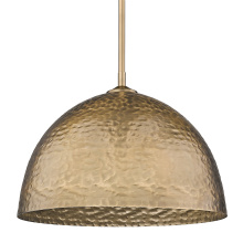 Golden 6950-L MBS - Golden Lighting Shepard 1-light Pendant in Modern Brass and Modern Brass shade